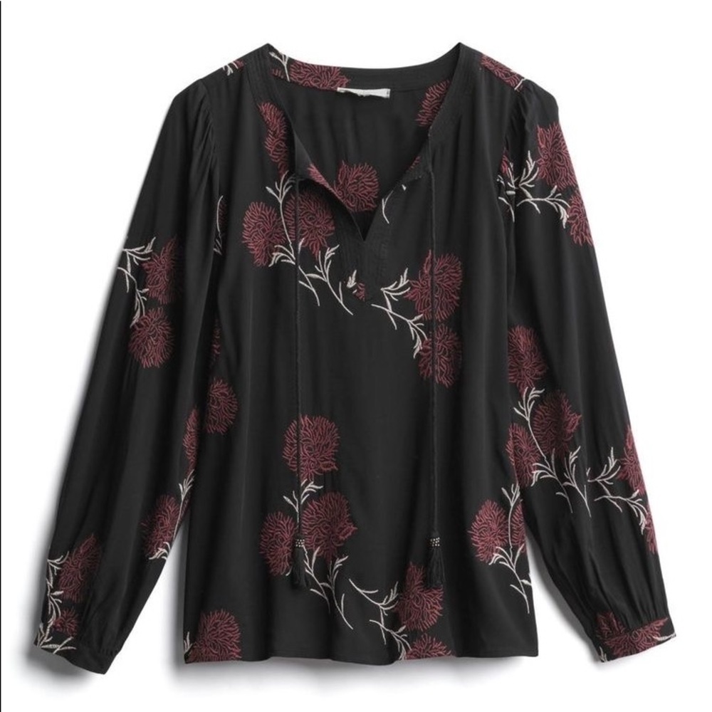 Stitch Fix l Daniel Rainn Francesca Embroidered Tassel Detail Top, Small